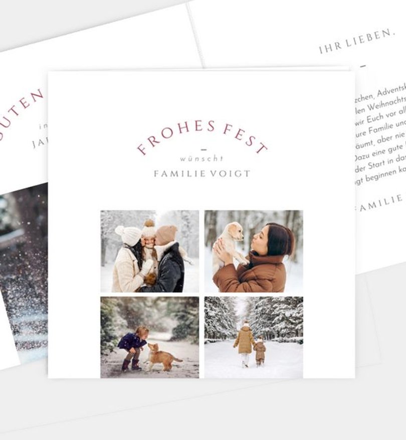 Weihnachtskarte Weihnachten/Privat Photo Present