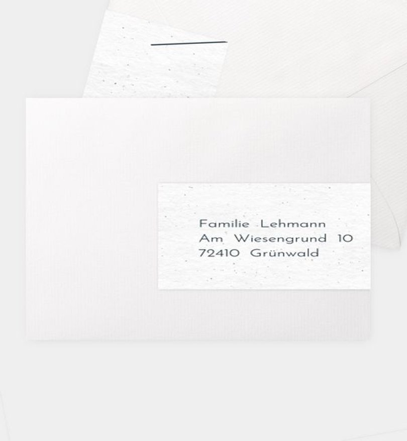 Adressaufkleber Jubiläum Modern Typo · Crafty