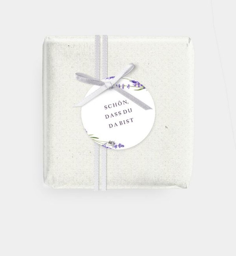 Geschenkanhänger Hochzeit Lavender