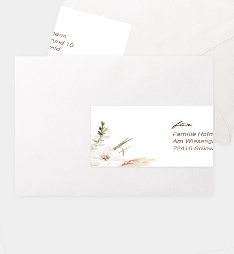 Adressaufkleber Hochzeit Boho Beauty