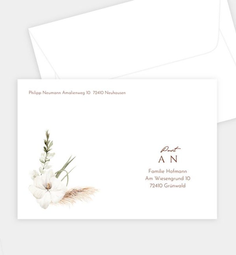 Briefumschlag Hochzeit Boho Beauty