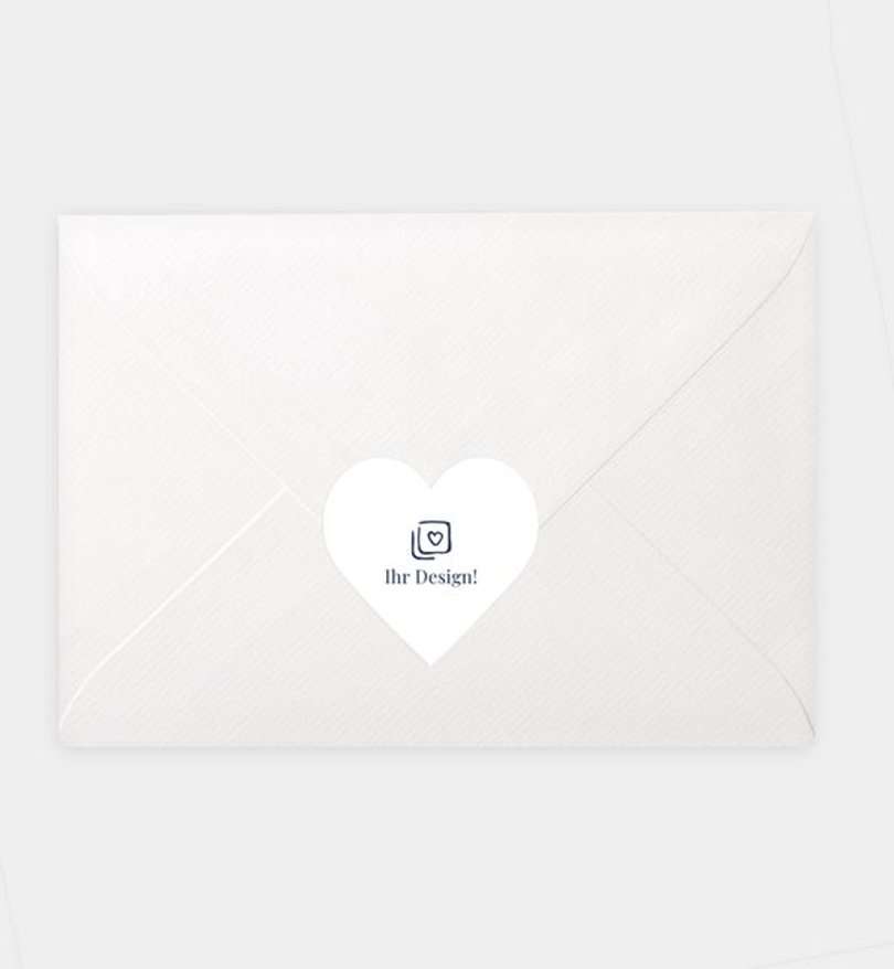 Siegelsticker Valentinstag Blanko Design