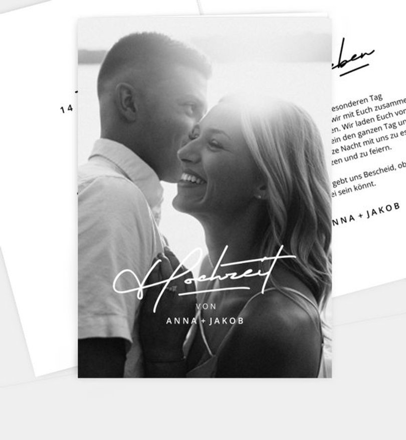 Einladungskarte Hochzeit Contemporary Wedding