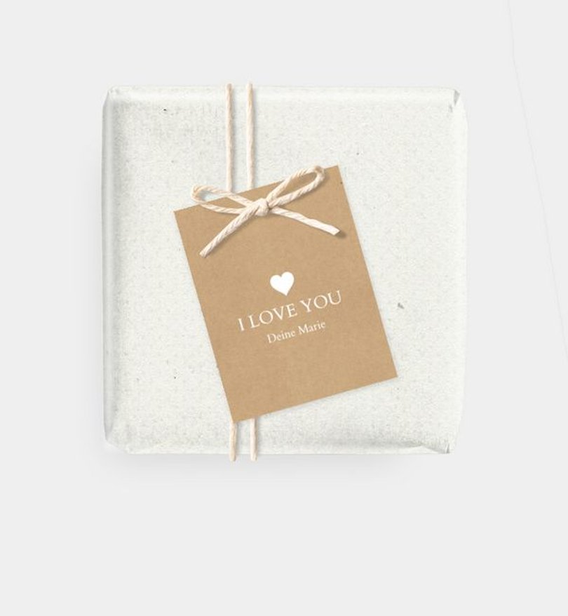Geschenkanhänger Valentinstag By your Side · Crafty