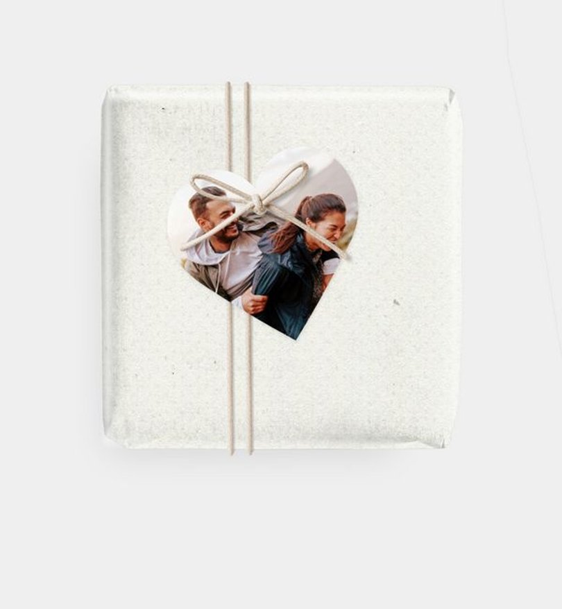 Geschenkanhänger Valentinstag Herzblatt