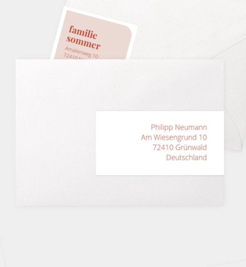 Adressaufkleber Hochzeit Modern Type
