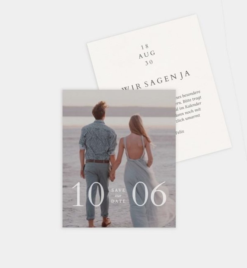 Save-The-Date Karte Hochzeit Our Day