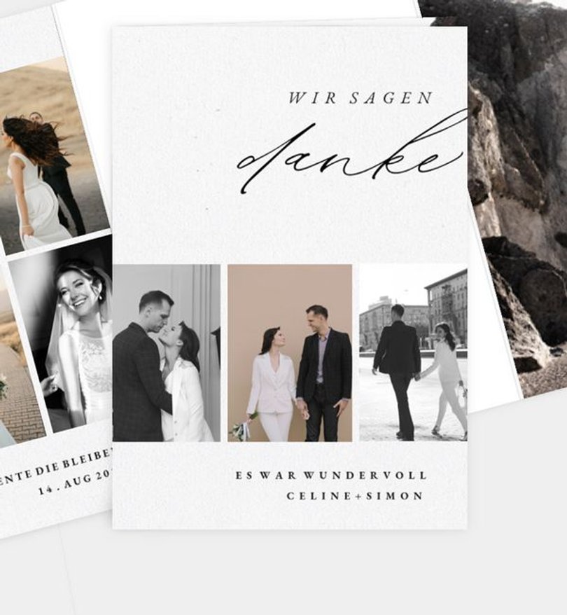 Dankeskarte Hochzeit The best yes