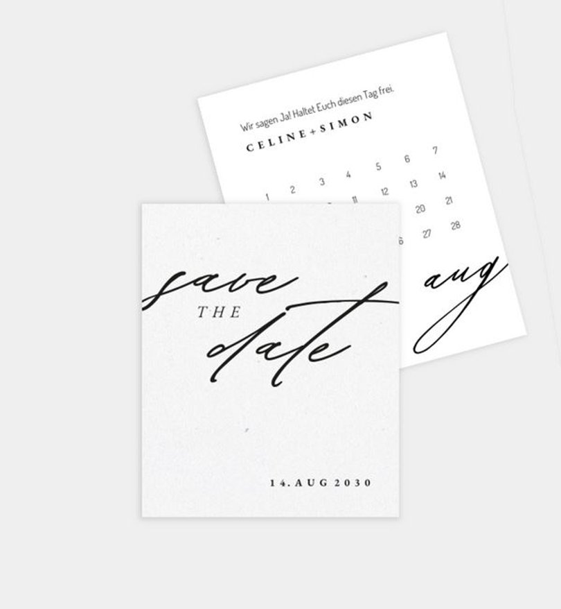 Save-The-Date Karte Hochzeit The best yes