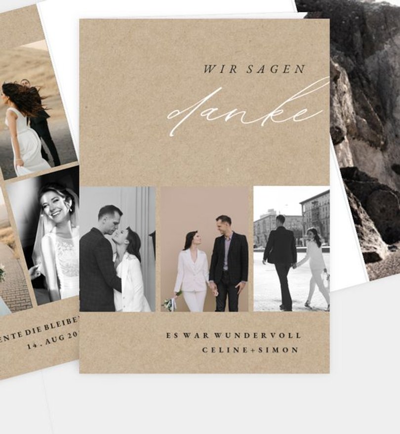 Dankeskarte Hochzeit The best yes