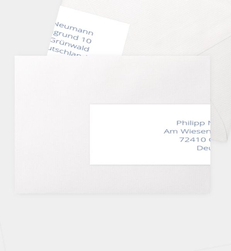 Adressaufkleber Hochzeit Modern Type
