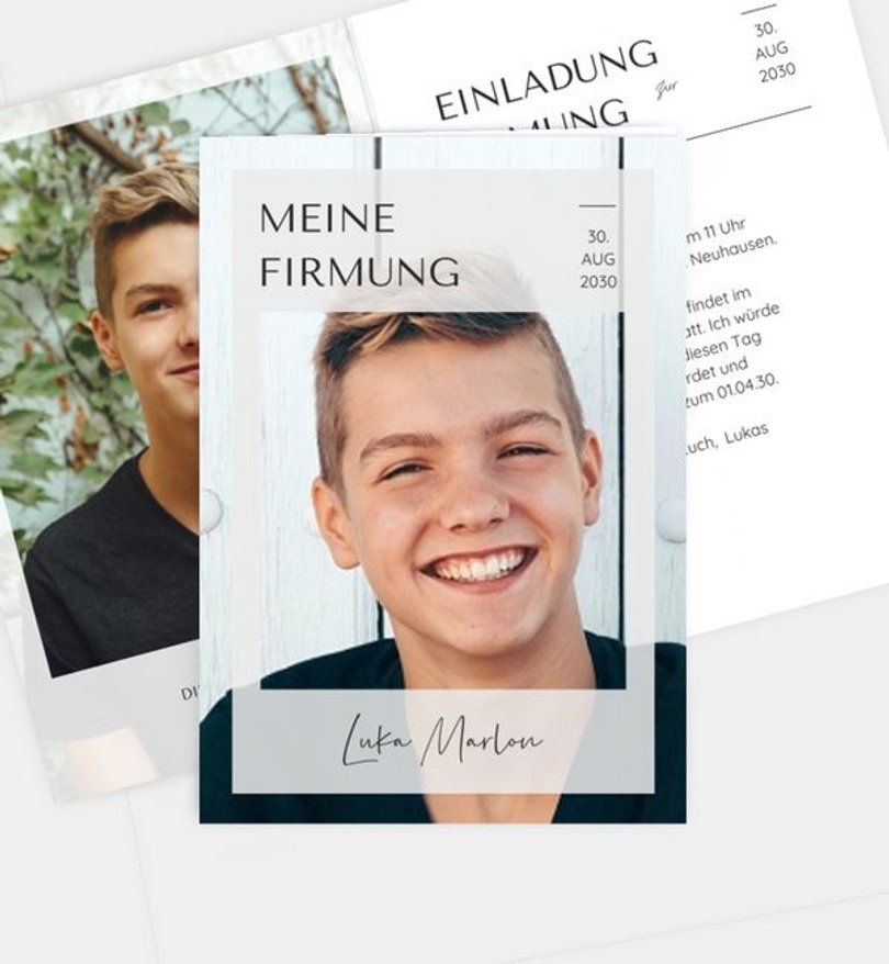 Einladungskarte Firmung Mein Fest
