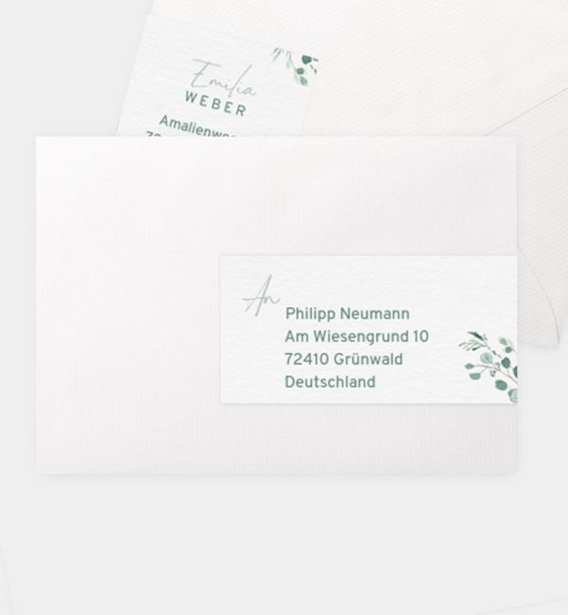 Adressaufkleber Kommunion Sommerduft