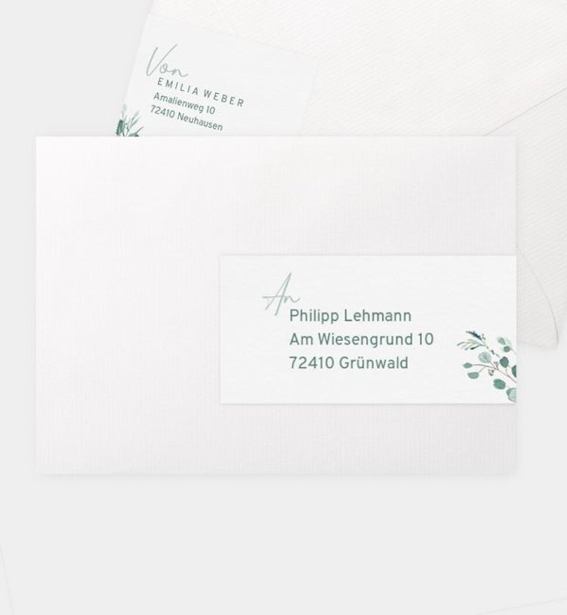 Adressaufkleber Firmung Sommerduft
