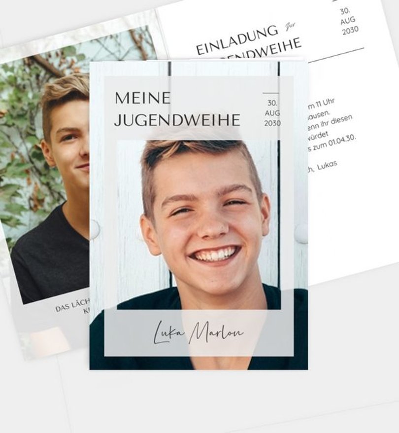 Einladungskarte Jugendweihe Mein Fest