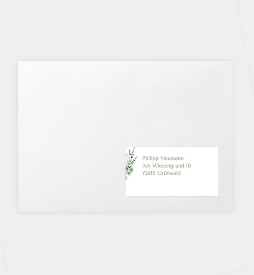 Empfängeraufkleber Jugendweihe Schönes Land · Vintage