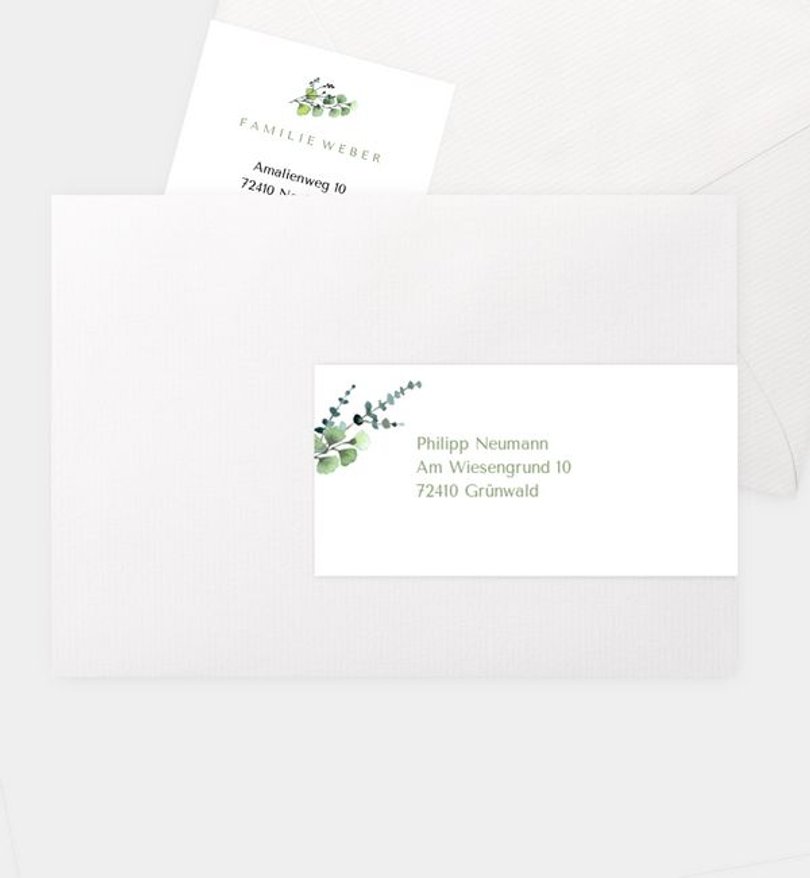 Adressaufkleber Jugendweihe Schönes Land · Vintage