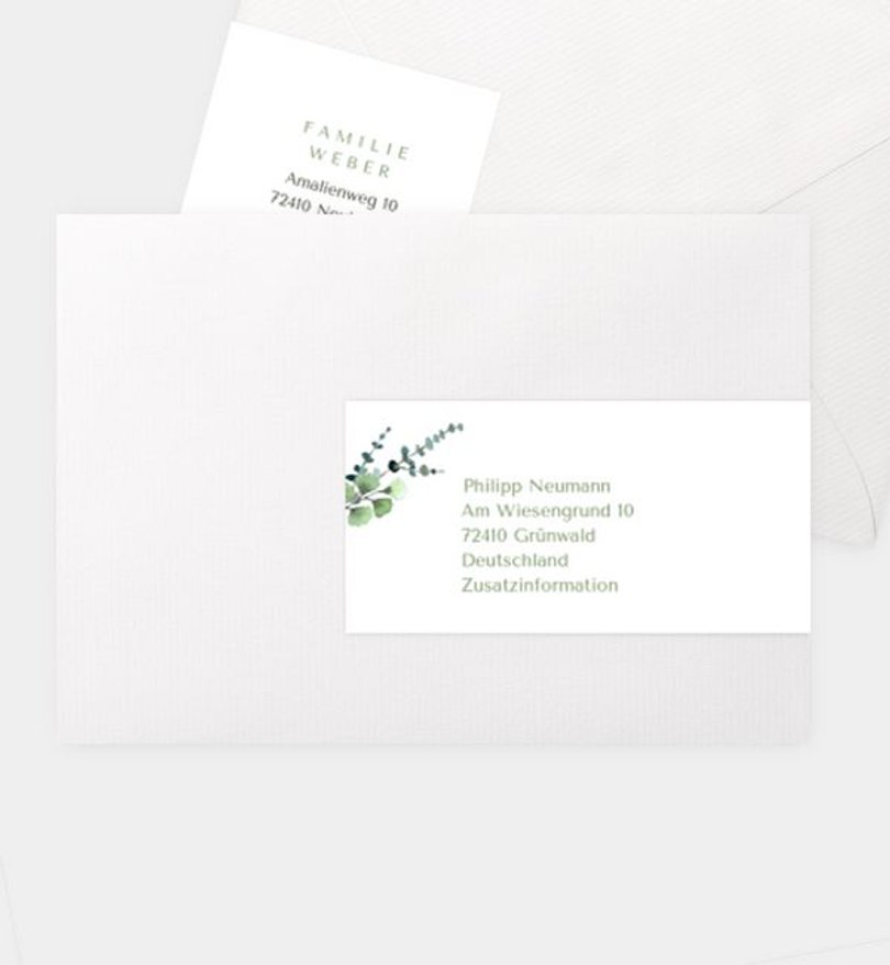 Adressaufkleber Kommunion Schönes Land · Vintage