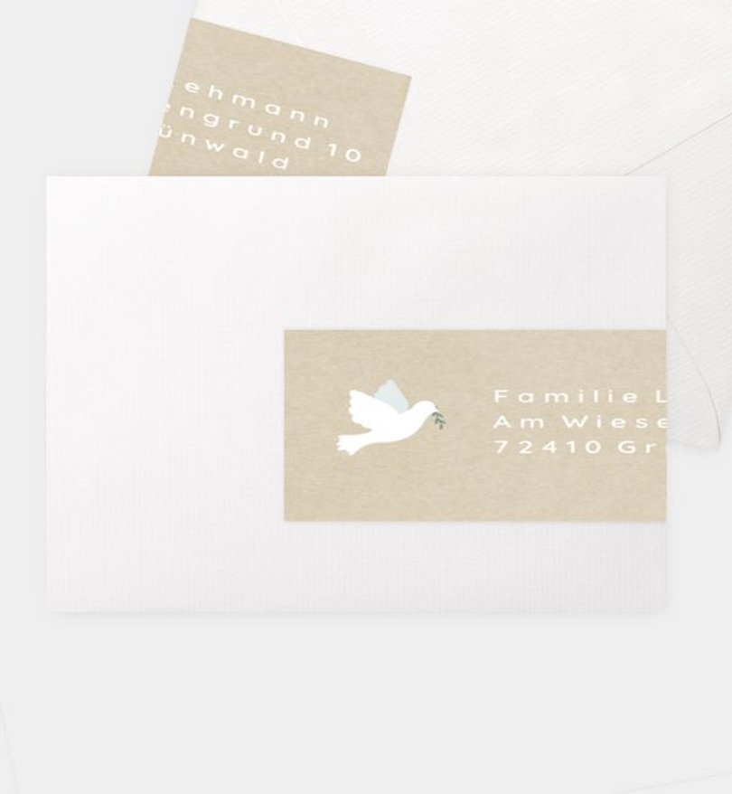 Adressaufkleber Jugendweihe Flying Bird · Crafty