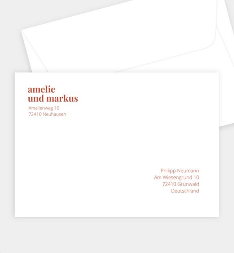 Briefumschlag Ostern Modern Type
