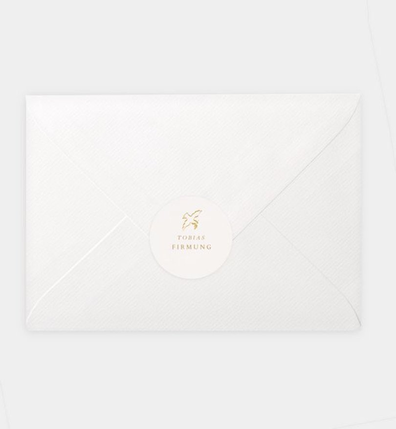 Siegelsticker Firmung Golden Pattern