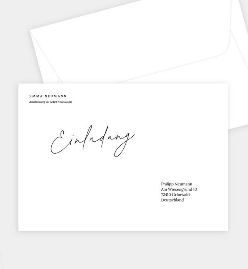 Briefumschlag Konfirmation Mein Weg