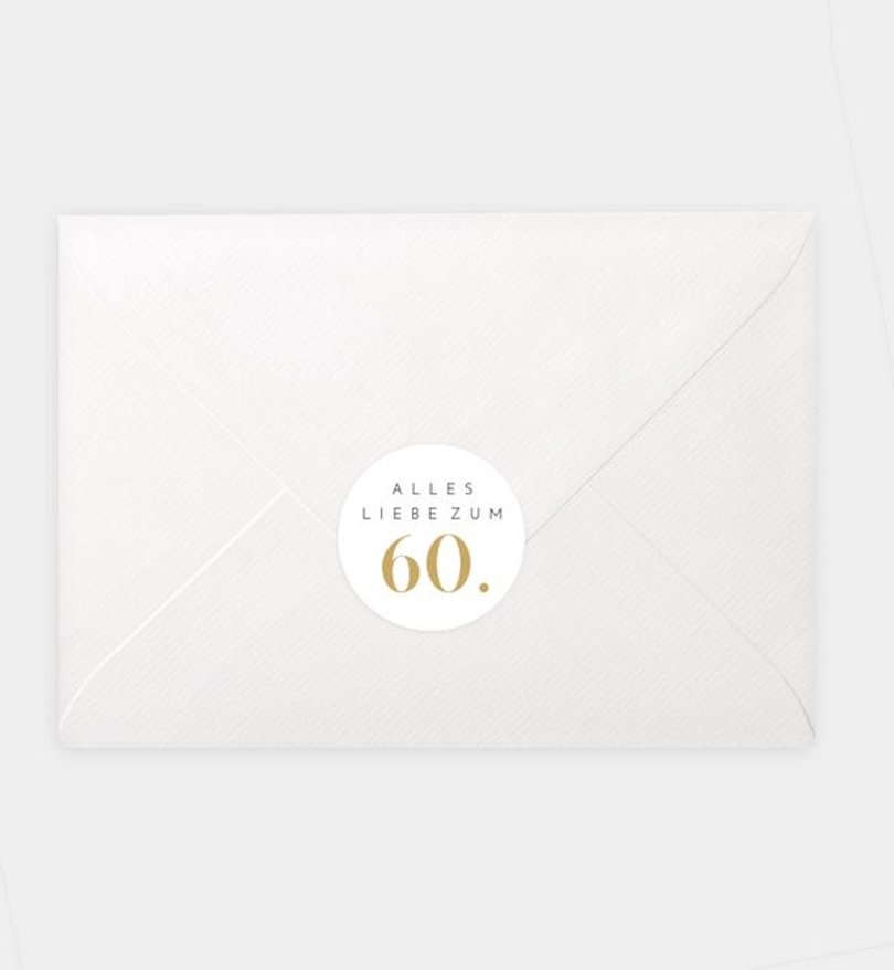 Siegelsticker Geburtstag Graceful