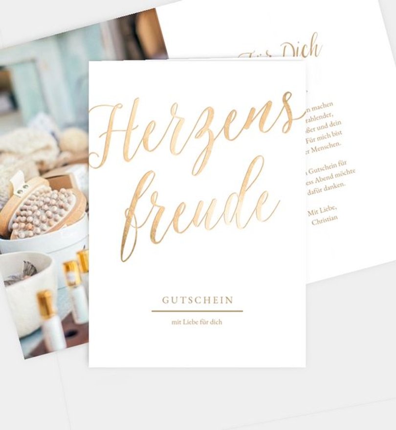 Gutscheinkarte Geburtstag Herzensfreude