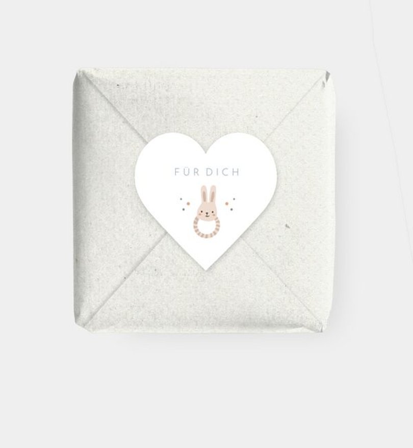 Geschenkaufkleber Kindergeburtstag Boho Wimpel