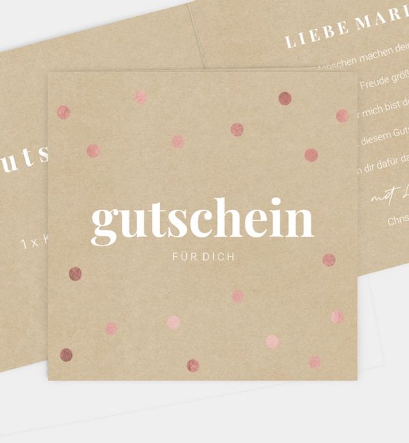Gutscheinkarte Geburtstag Color Spots