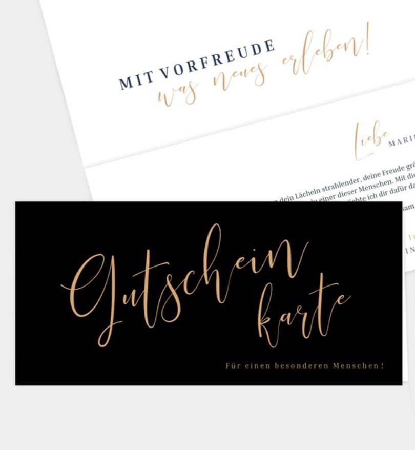 Gutscheinkarte Geburtstag Feine Worte