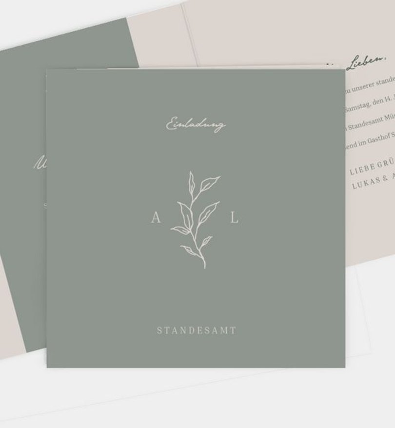 Einladung Standesamt Hochzeit Perfect Day