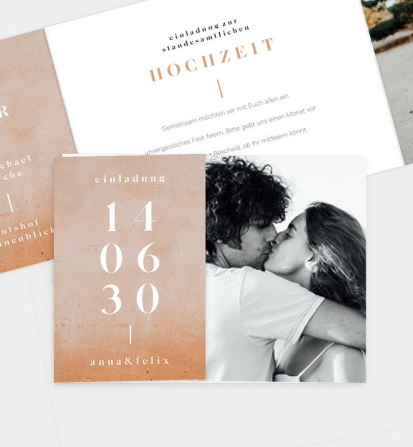 Einladung Standesamt Hochzeit Toscana