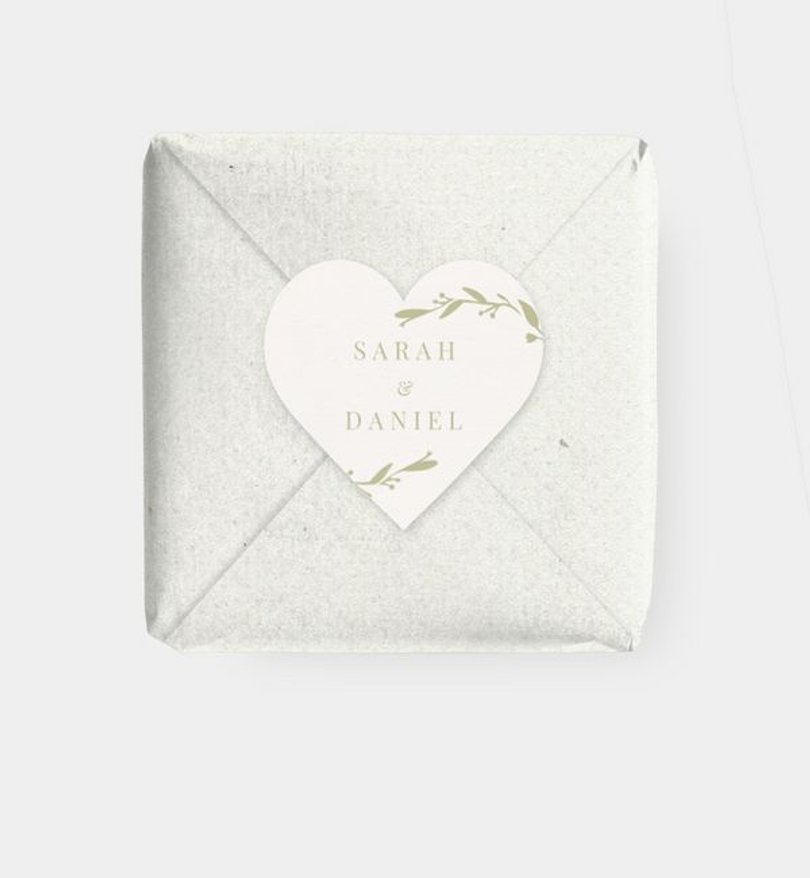 Geschenkaufkleber Geburtstag Zarter Zweig