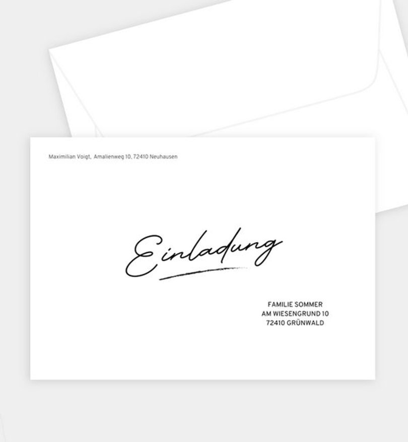 Briefumschlag Geburtstag Birthdayfont