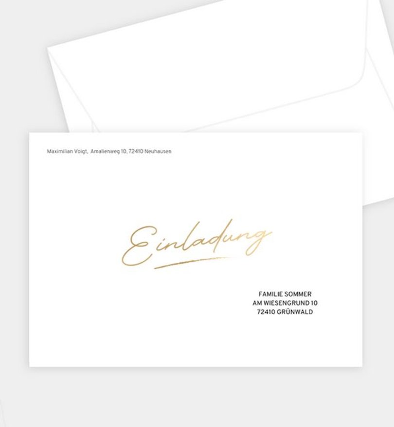 Briefumschlag Geburtstag Birthdayfont