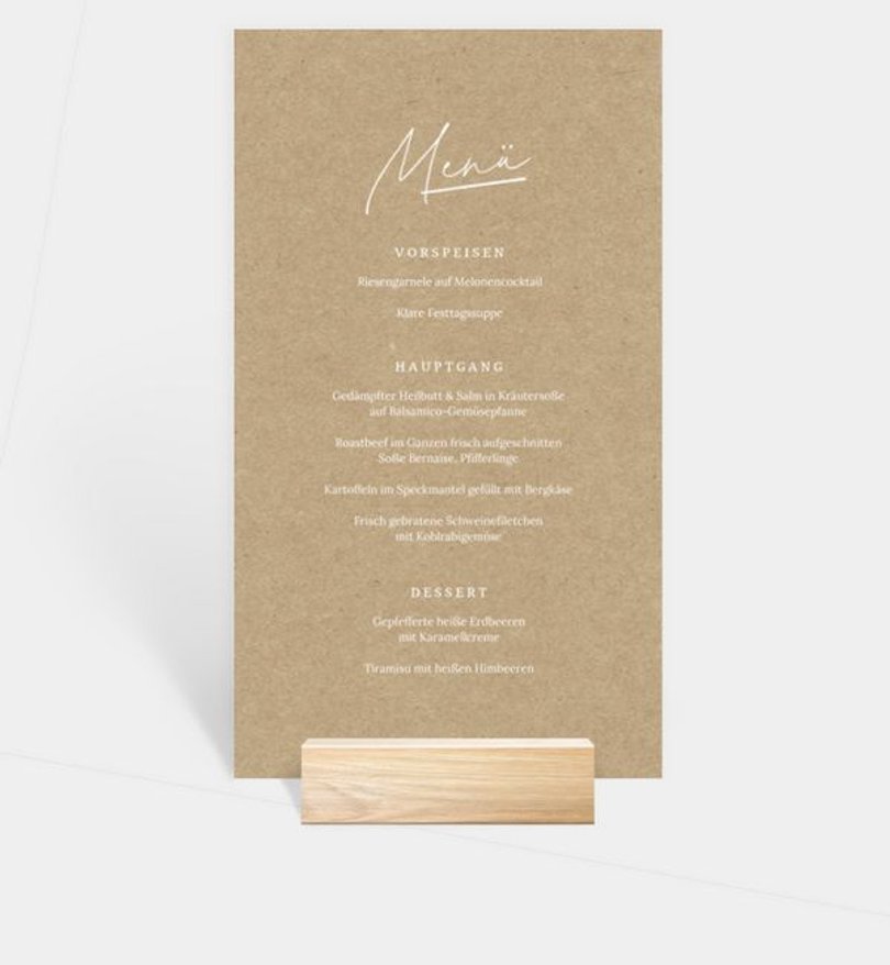 Menükarte Einschulung Mein Weg