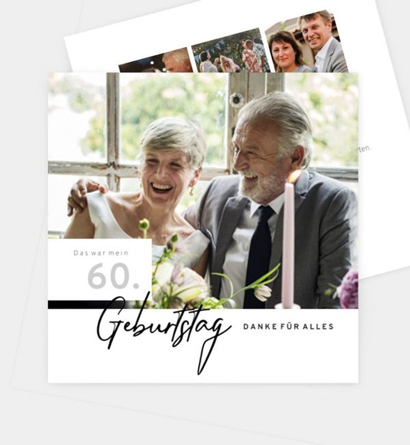 Dankeskarte Geburtstag Magazin