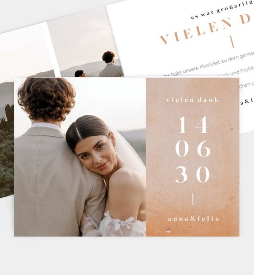 Dankeskarte Hochzeit Toscana