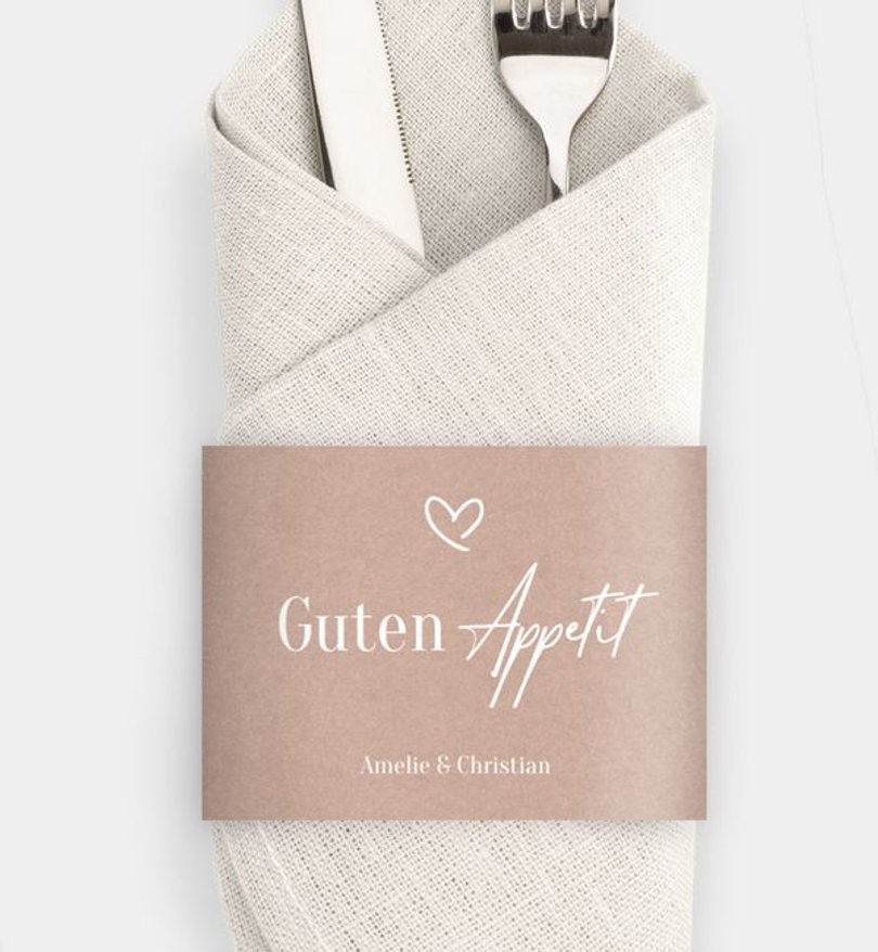 Besteck Servietten-Zubehör Hochzeit Weicher Übergang