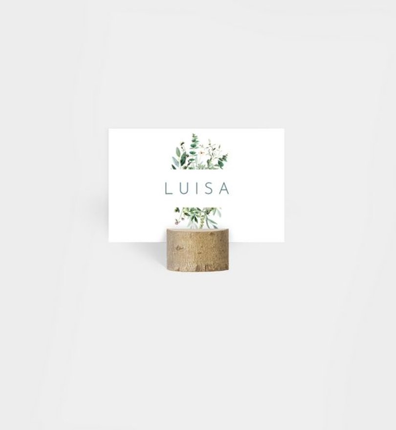 Tischkarte Sommerfest Greenbouquet