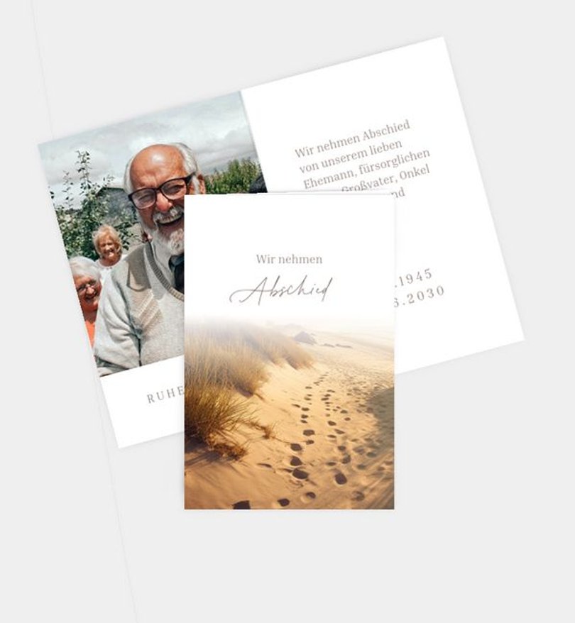 Sterbebilder Trauer Away