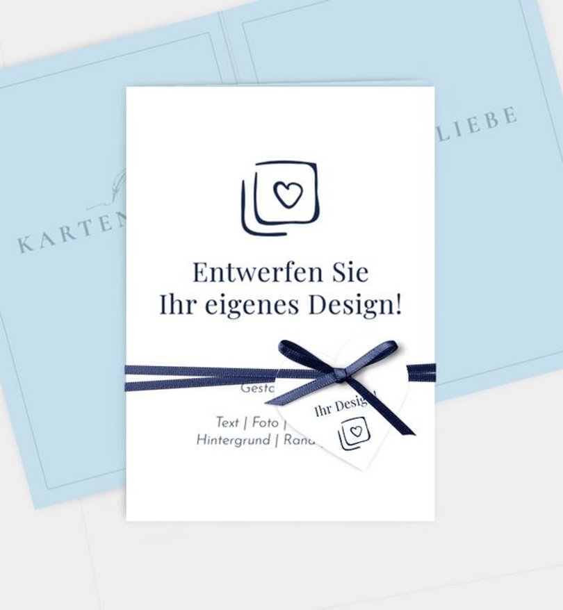 Einladungskarte Geburt Blanko Design