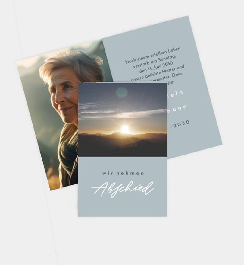 Sterbebilder Trauer Trauer Collage
