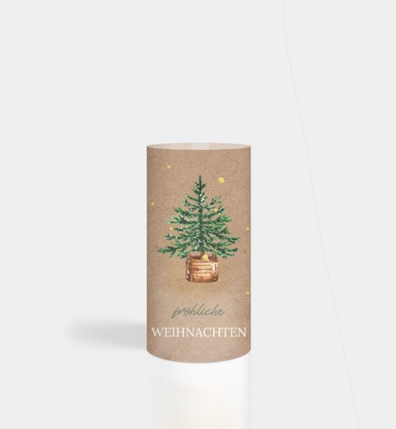 Windlichtkarte Geschäftlich Care for Nature