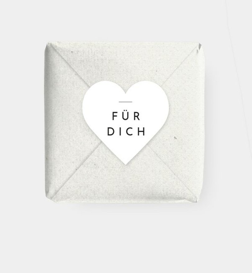 Geschenkaufkleber Valentinstag Du & Ich