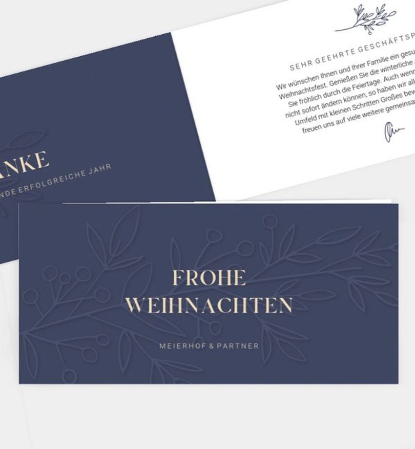 Weihnachtskarte Weihnachten geschäftlich Festive Elegance
