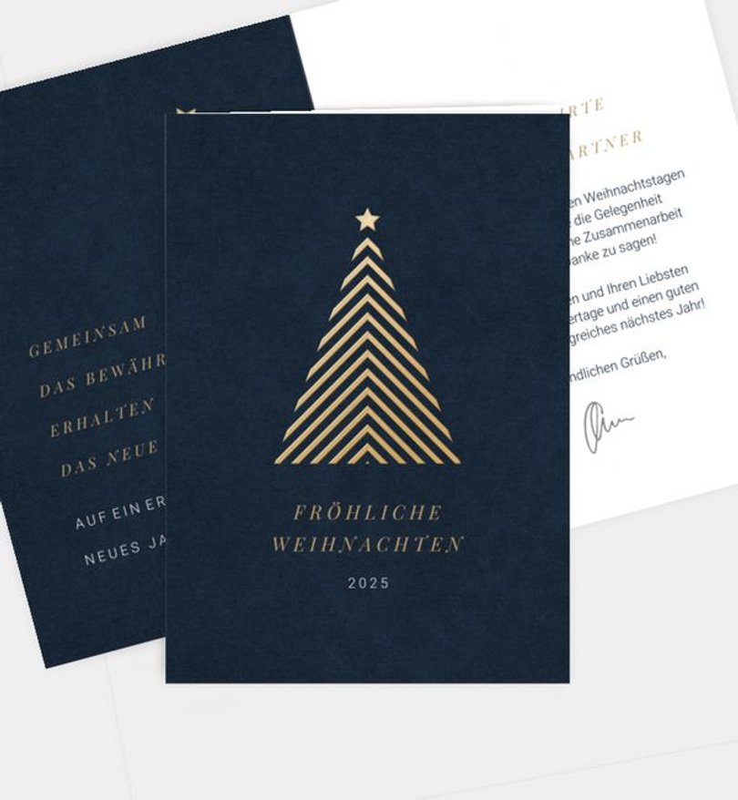 Weihnachtskarte Weihnachten geschäftlich Geometric Christmas