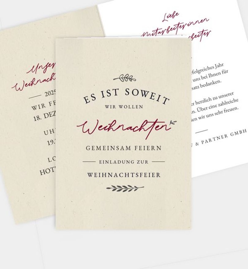 Weihnachtsfeier Weihnachtsfeier Es ist soweit