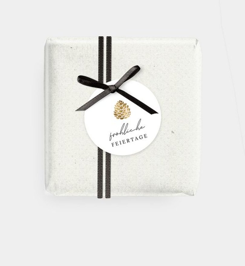 Geschenkanhänger Geschäftlich Tannenzapfen